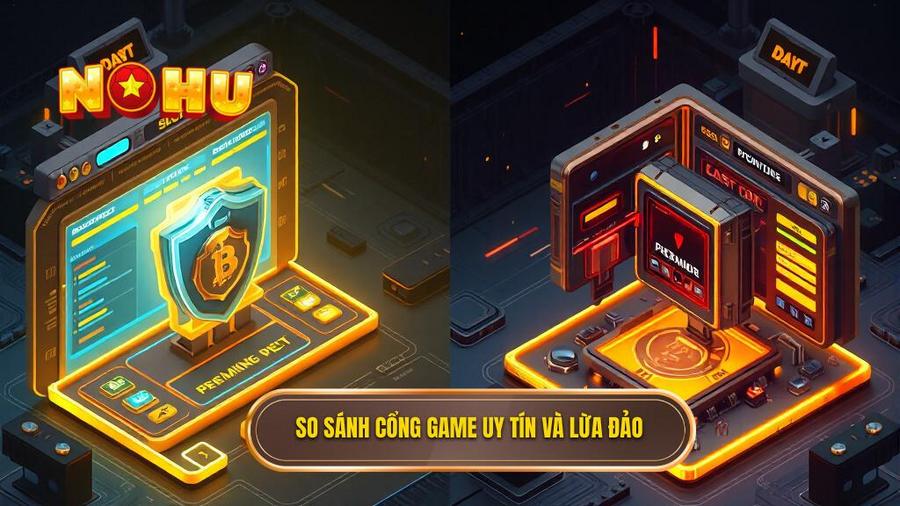 Bảng so sánh tiêu chí cổng game uy tín và cổng game kém chất lượng